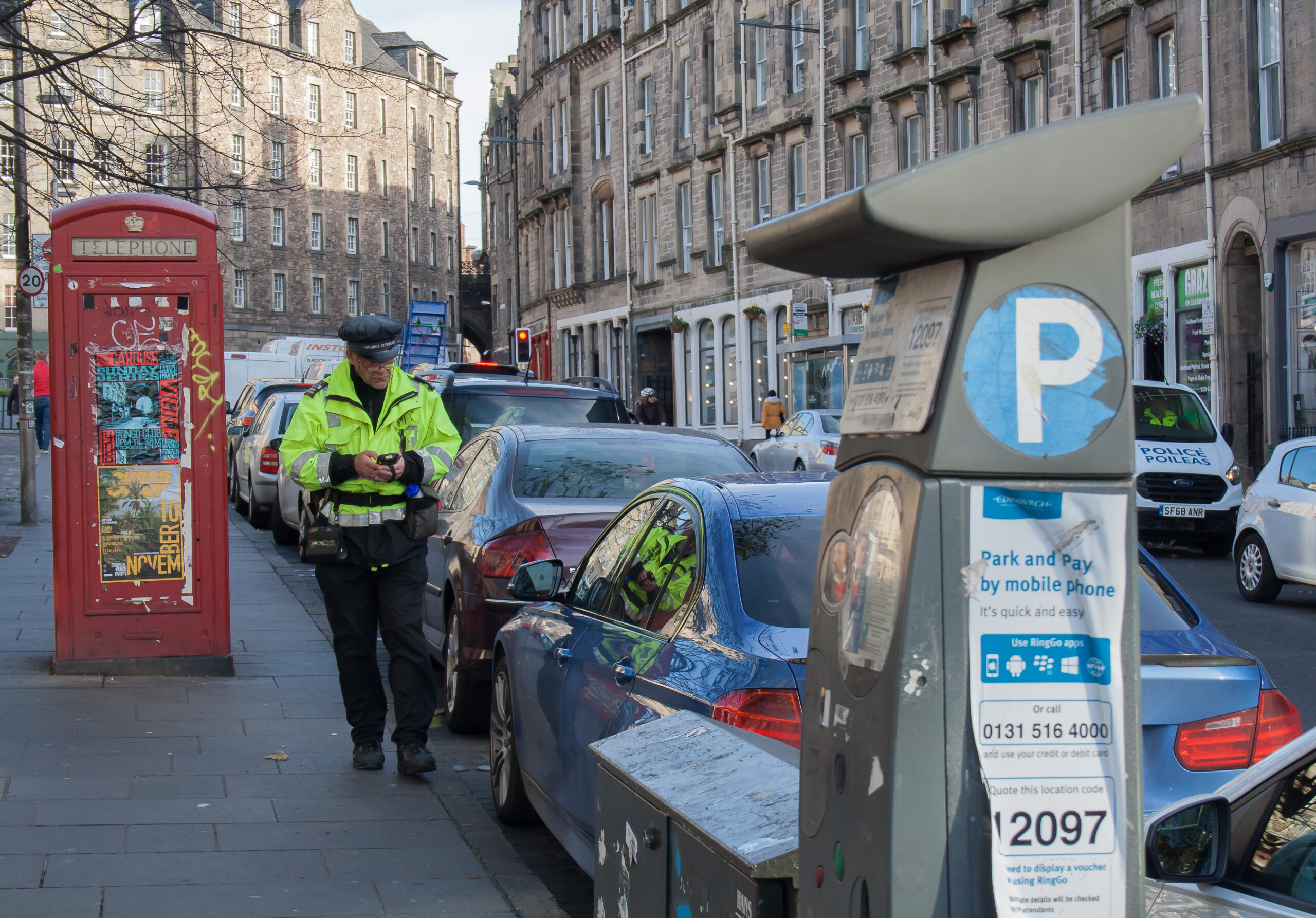 car parking attendant fines ticket