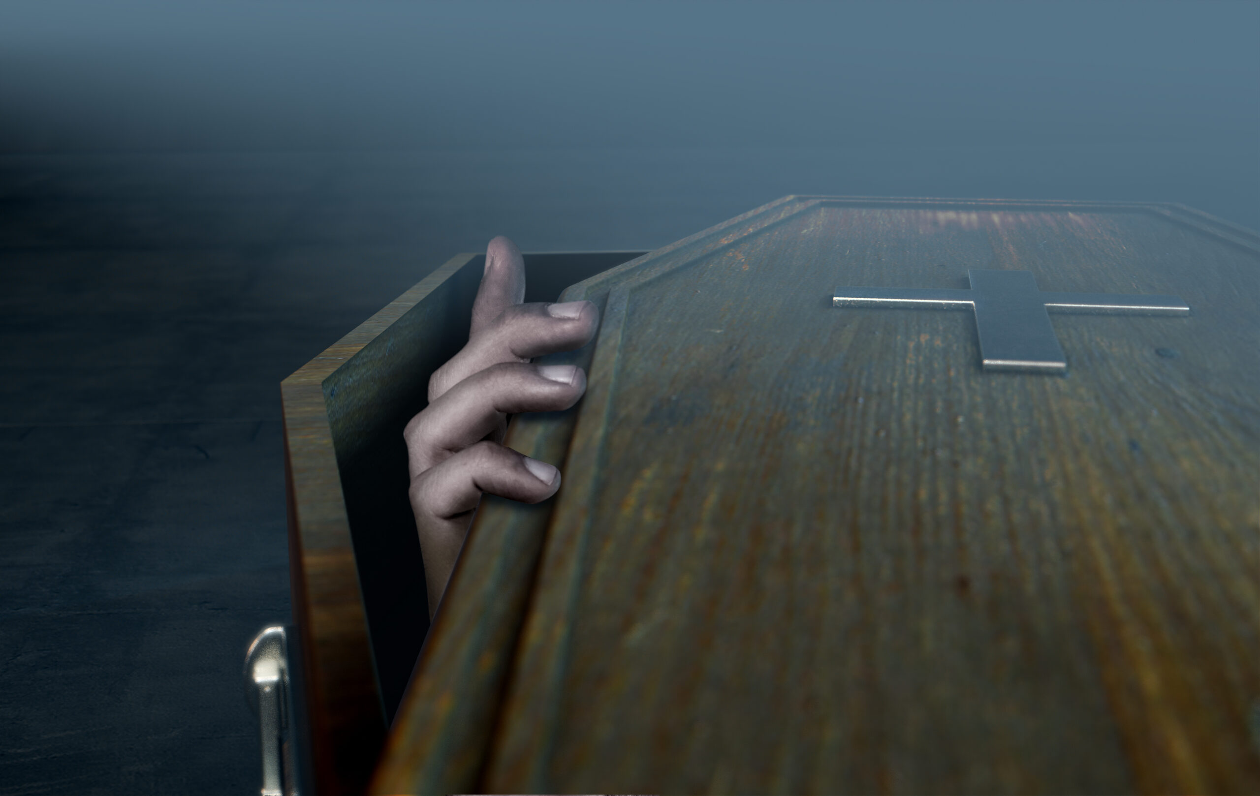 coffin open zombie