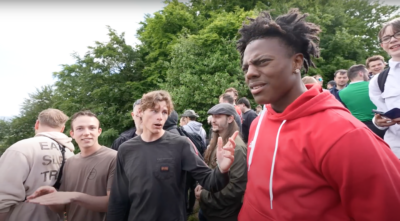 IShowSpeed takes on UK's cheese rolling competition in Gloucestershire