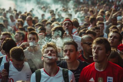 England fans encouraged by German police to smoke weed