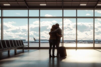 Airport limits goodbye hugs to 3 minutes in controversial move