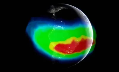 Dent in Earth's magnetic field leaves NASA on alert